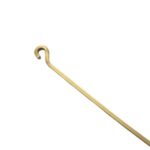Tige aluminium 4x4 mm anodisé or forme crosse - 23142810 - 10-pieces - cr-6-pl-6 - anodise-or - 100-3-locm-13