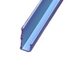 Rail de cimaise H20 aluminium anodisé argent pour fil transparent ou câble acier - 23148120 - 5-pieces - 200-3-lodlccm-27
