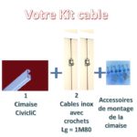Kit CiviCable pour cimaise CivicliC - 23145720 - ana-15-co-7 - 200-3-locm-13