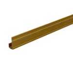 Rails de cimaise universel aluminium anodisé or H24 pour charge lourde - 23141810 - 5-pieces - 100-3-locm-13 - anodise-or - 80-charge-max-m-lineaire-kg